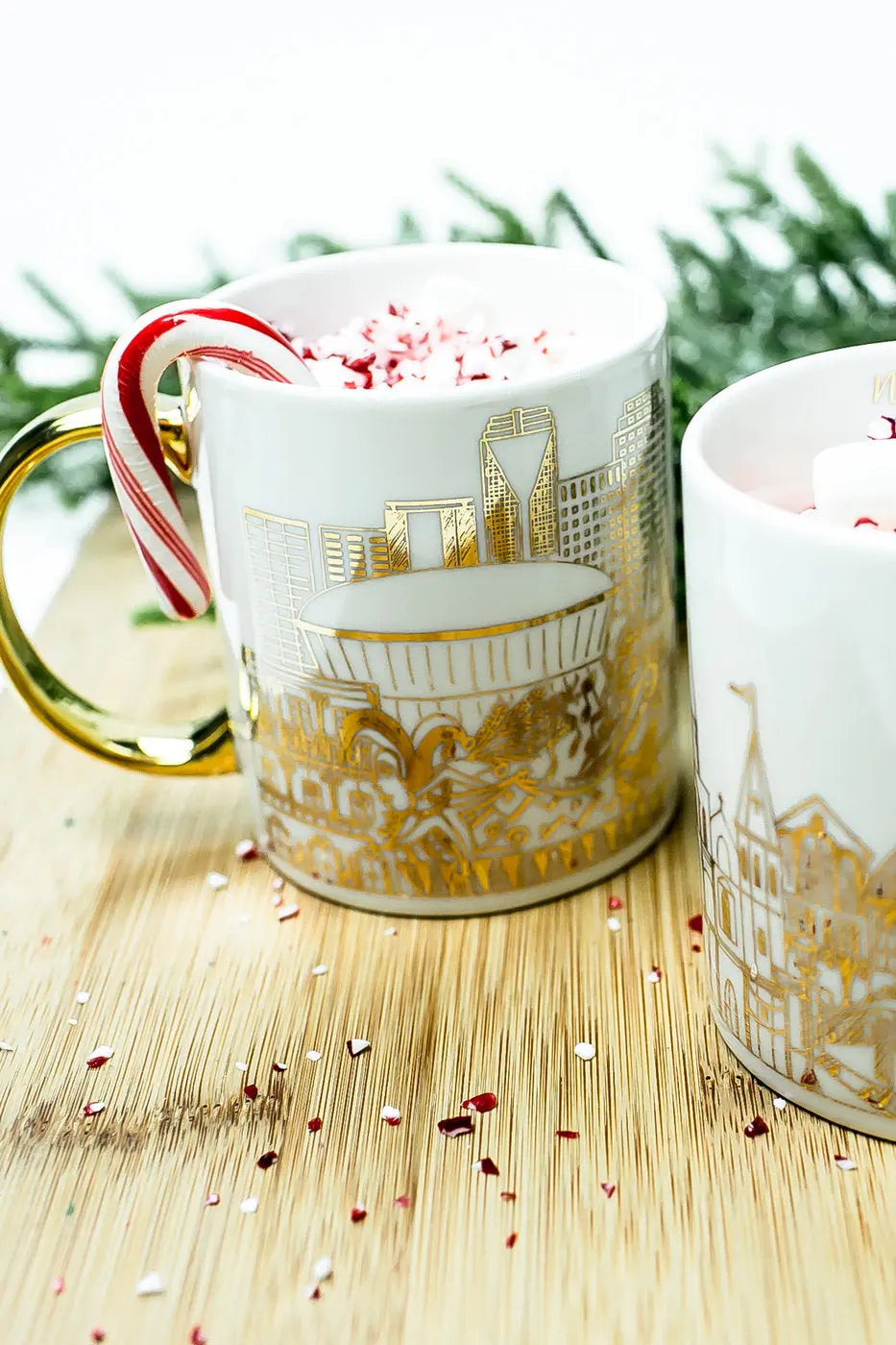 New Orleans Skyline Ceramic Mug by Nola Tawk, custom drinkware detail photo 2