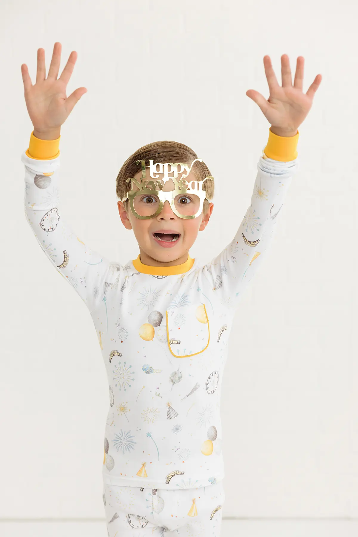New Year's Eve Organic Cotton Kids Pajamas by Nola Tawk, Southern food gift detail photo 4