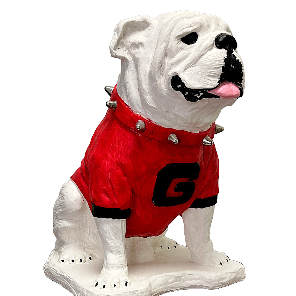 UGA Georgia Bulldog Mascot Cement Statue for Garden, Yard, Home Decor and Porch.