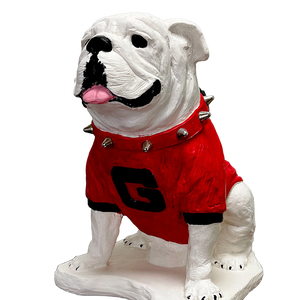 UGA Georgia Bulldog Mascot Cement Statue for Garden, Yard, Home Decor and Porch.