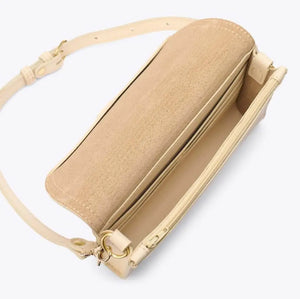 Nisolo Cleo Leather Convertible Crossbody Clutch by Mission Mercantile Leather Goods, natural skincare detail photo 17