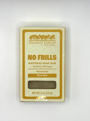 No Frills unscented handmade soap bar