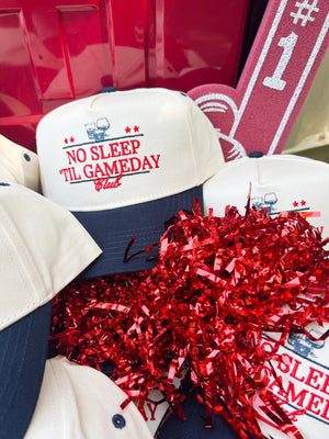 No Sleep Til' Gameday Vintage Trucker Hat KenzKustomz