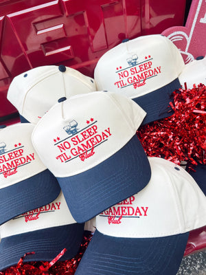 No Sleep Til' Gameday Vintage Trucker Hat KenzKustomz