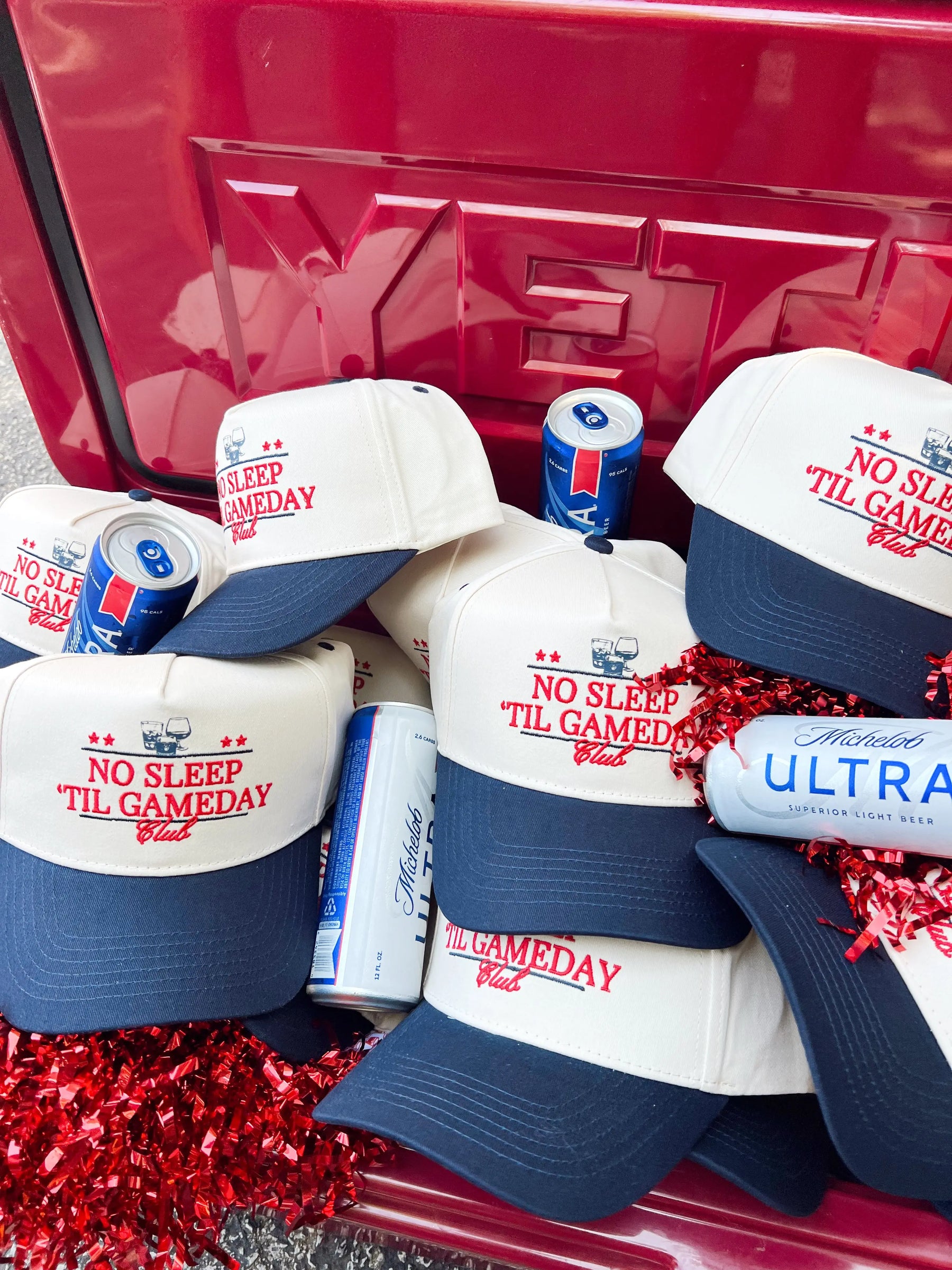 No Sleep Til' Gameday Vintage Trucker Hat KenzKustomz