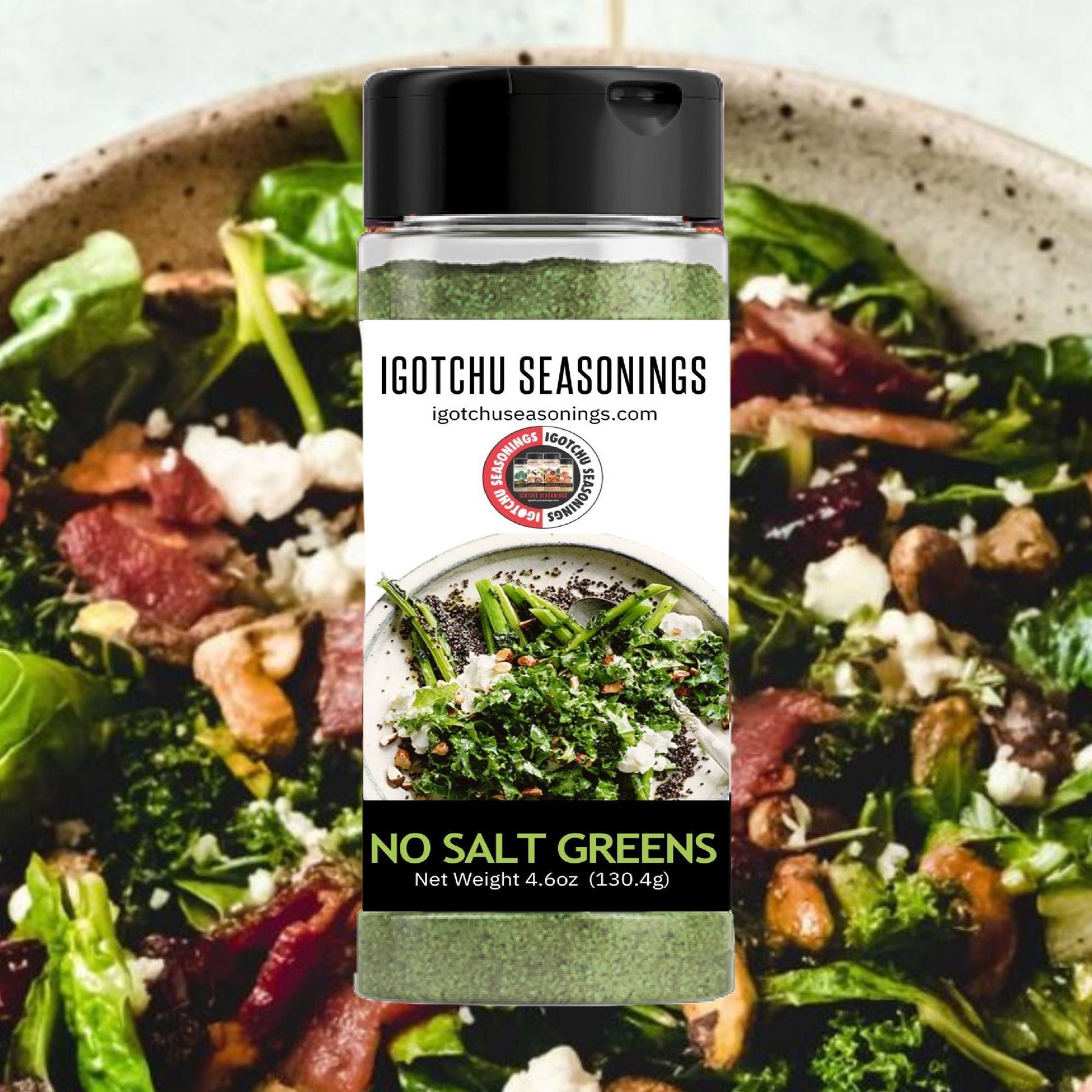 Igotchu No Salt Greens Seasoning by Igotchu Seasonings, Southern food gift detail photo 3