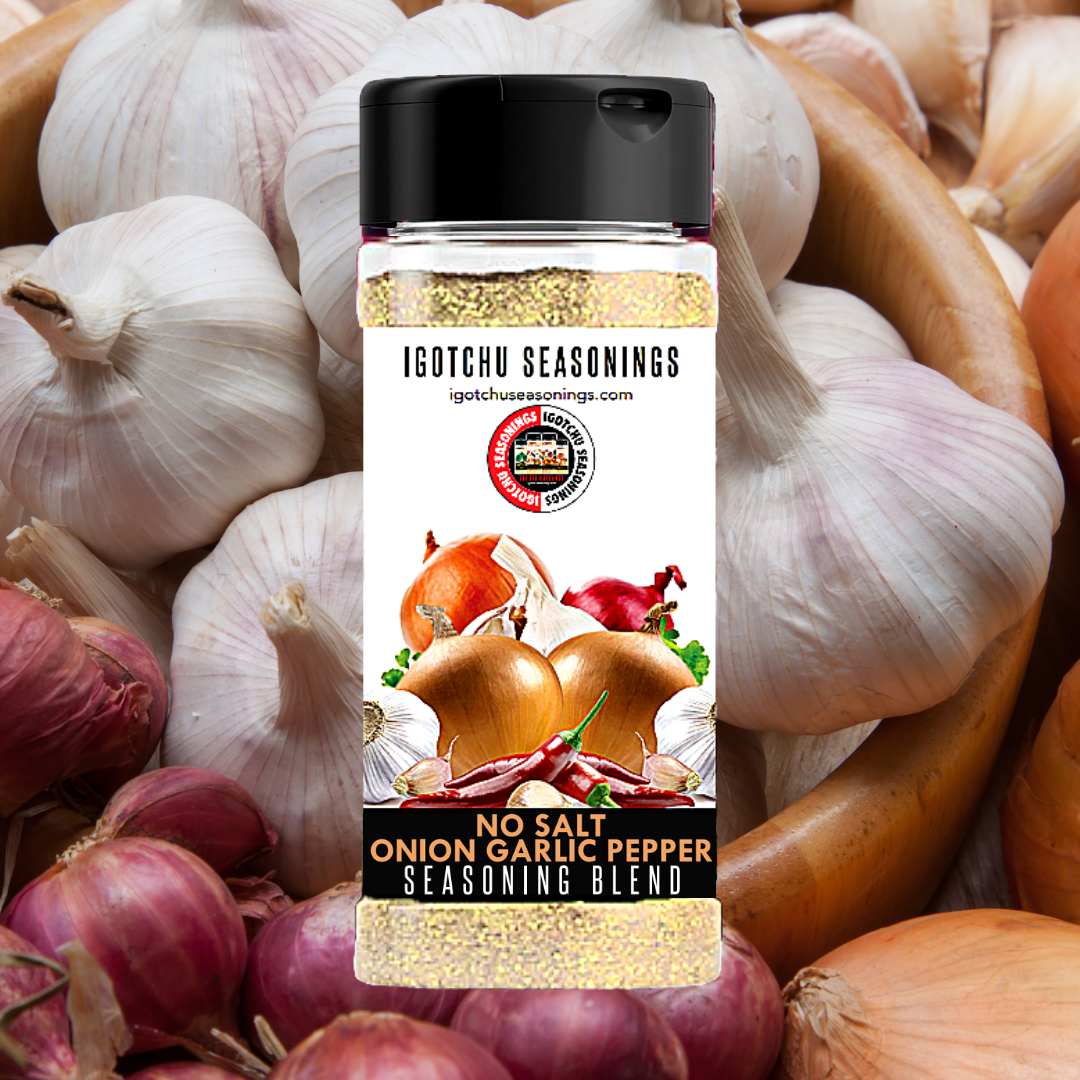 Igotchu No Salt Onion Garlic pepper by Igotchu Seasonings, Southern food gift detail photo 2