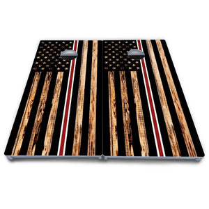Nurse Thin Line Flag Cornhole Boards - All Weather Series by Cornhole Solutions, custom cornhole board detail photo 4