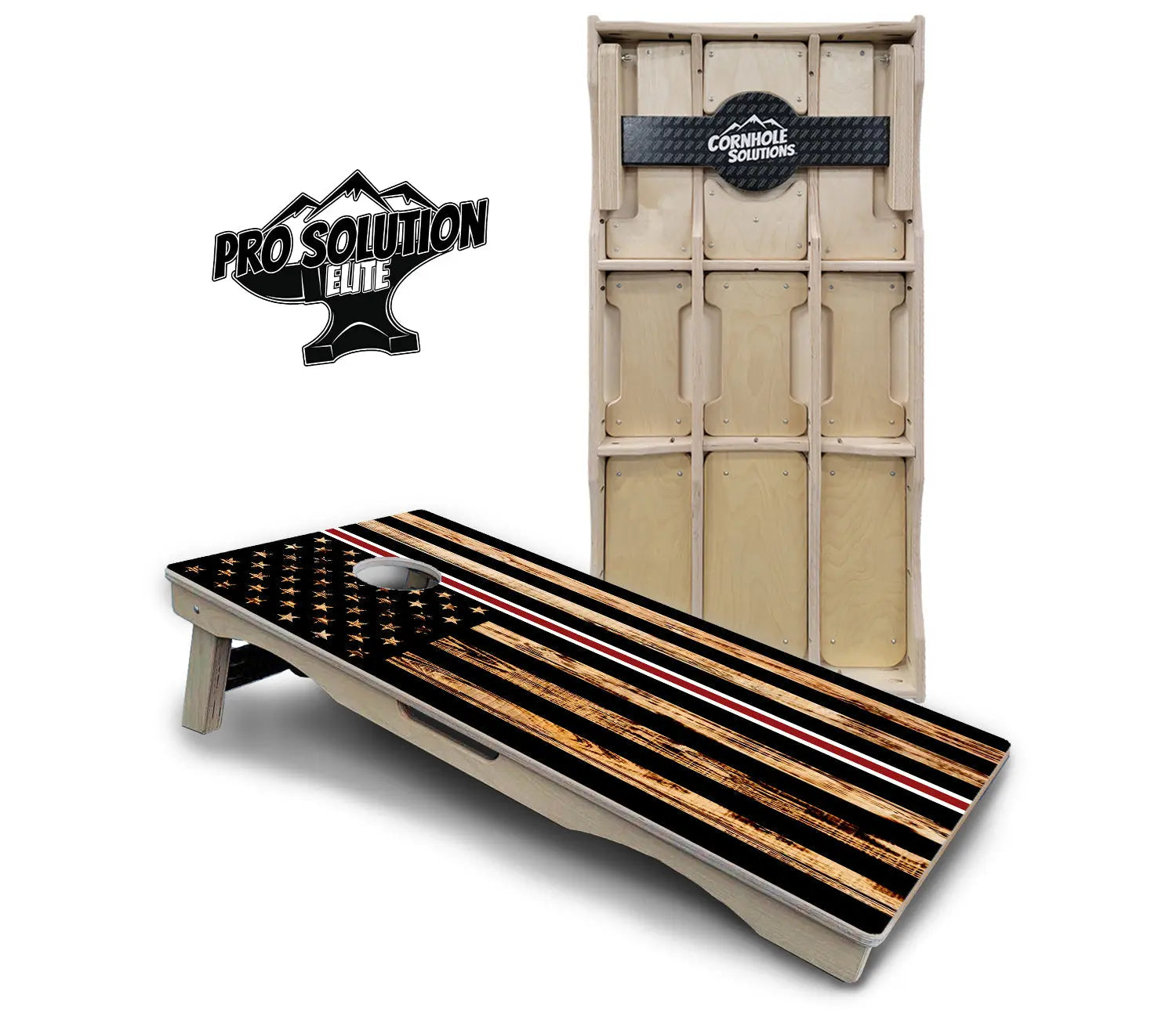 Nurse Thin Line Flag Cornhole Boards - Pro Solution Elite Series by Cornhole Solutions, custom cornhole board main product photo