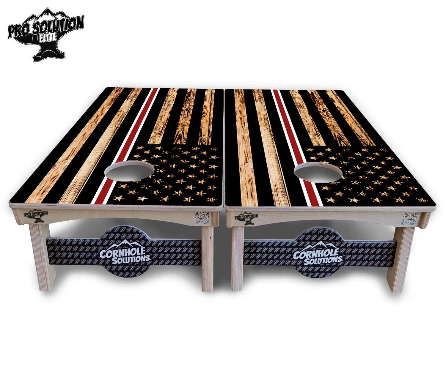 Nurse Thin Line Flag Cornhole Boards - Pro Solution Elite Series by Cornhole Solutions, custom cornhole board detail photo 3