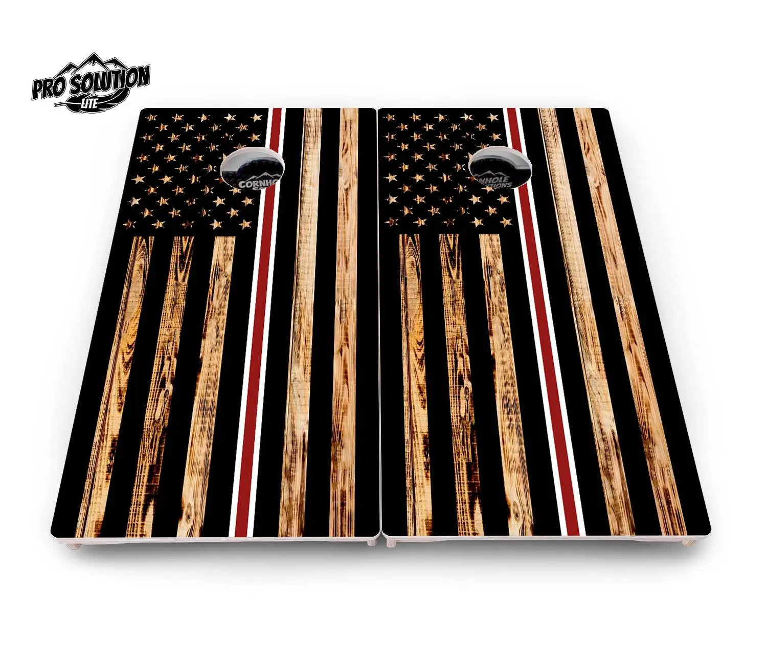 Nurse Thin Line Flag Cornhole Boards - Pro Solution Lite Series by Cornhole Solutions, custom cornhole board detail photo 2
