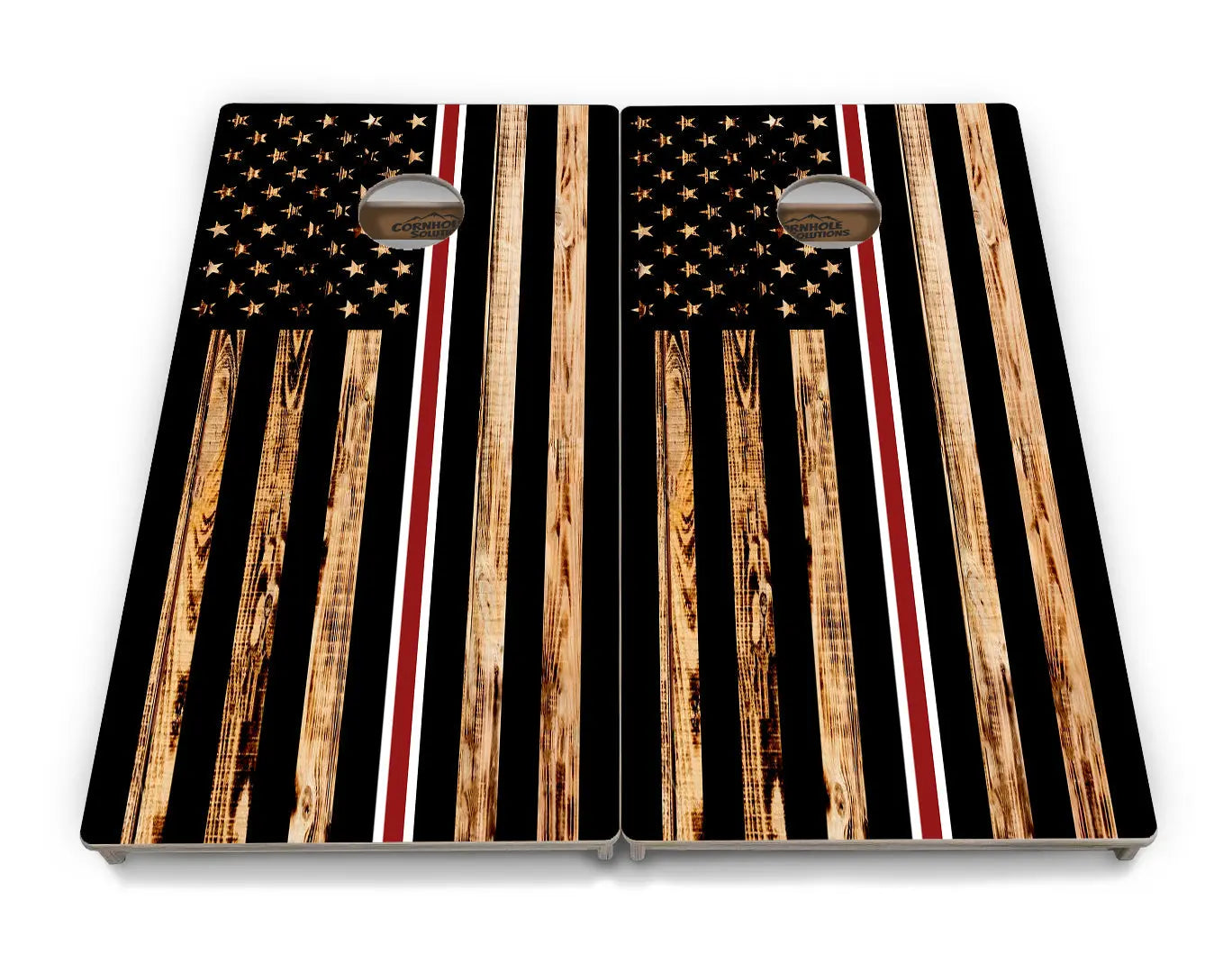 Nurse Thin Line Flag Cornhole Boards - Professional Tournament Series by Cornhole Solutions, custom cornhole board detail photo 2
