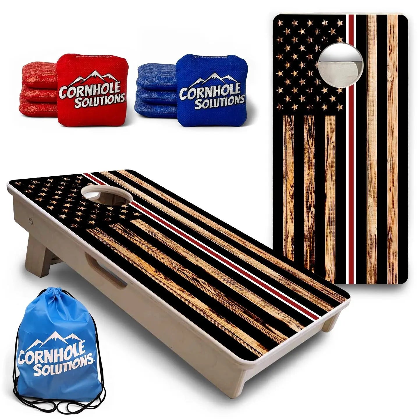 Nurse Thin Line Flag - Mini or Vacation Size Cornhole Boards by Cornhole Solutions, custom cornhole board main product photo