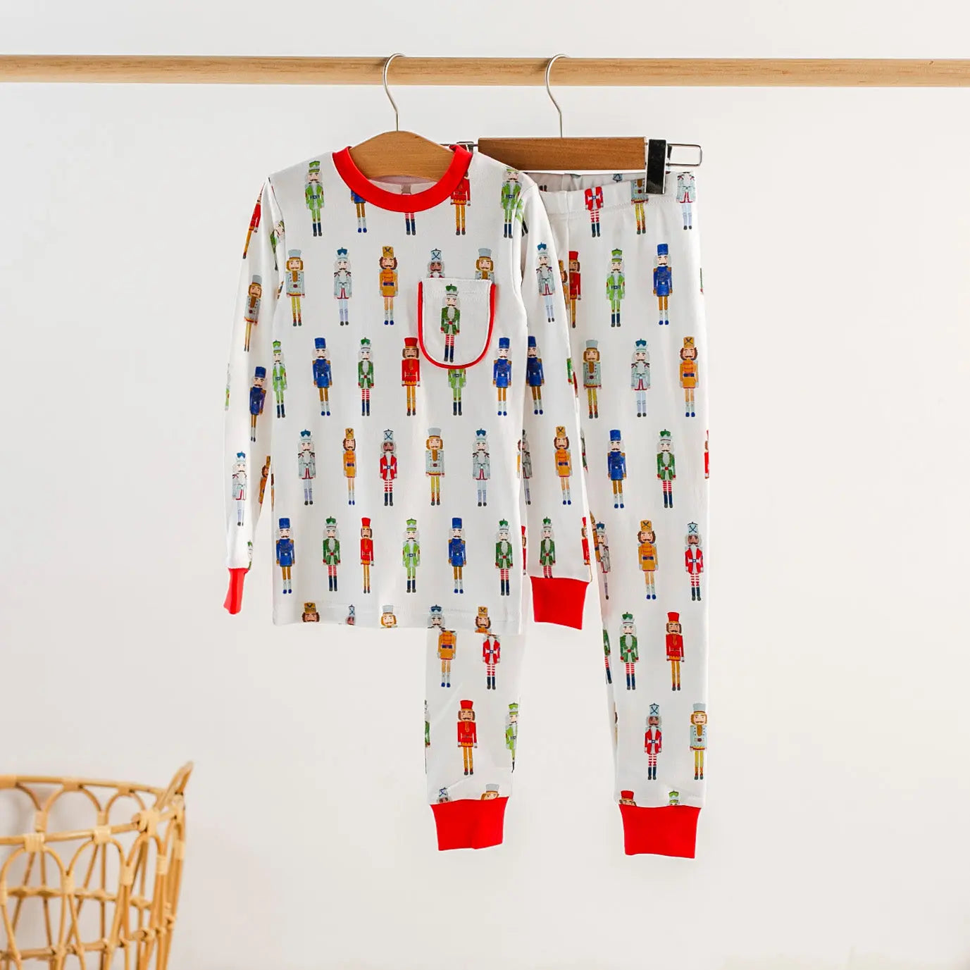 Nutty or Nice Organic Cotton Pajama Set by Nola Tawk, Southern food gift main product photo