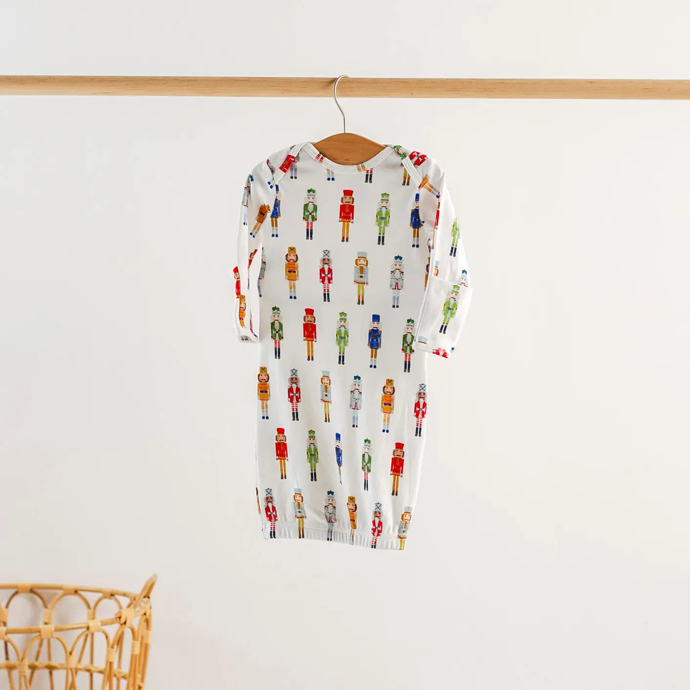 Nutty or Nice Organic Cotton Pajama Set by Nola Tawk, Southern food gift detail photo 2