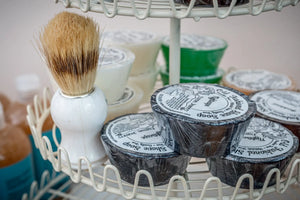 Old Fashioned Men'S Shave Soap by Essential Journeys, natural skincare detail photo 9
