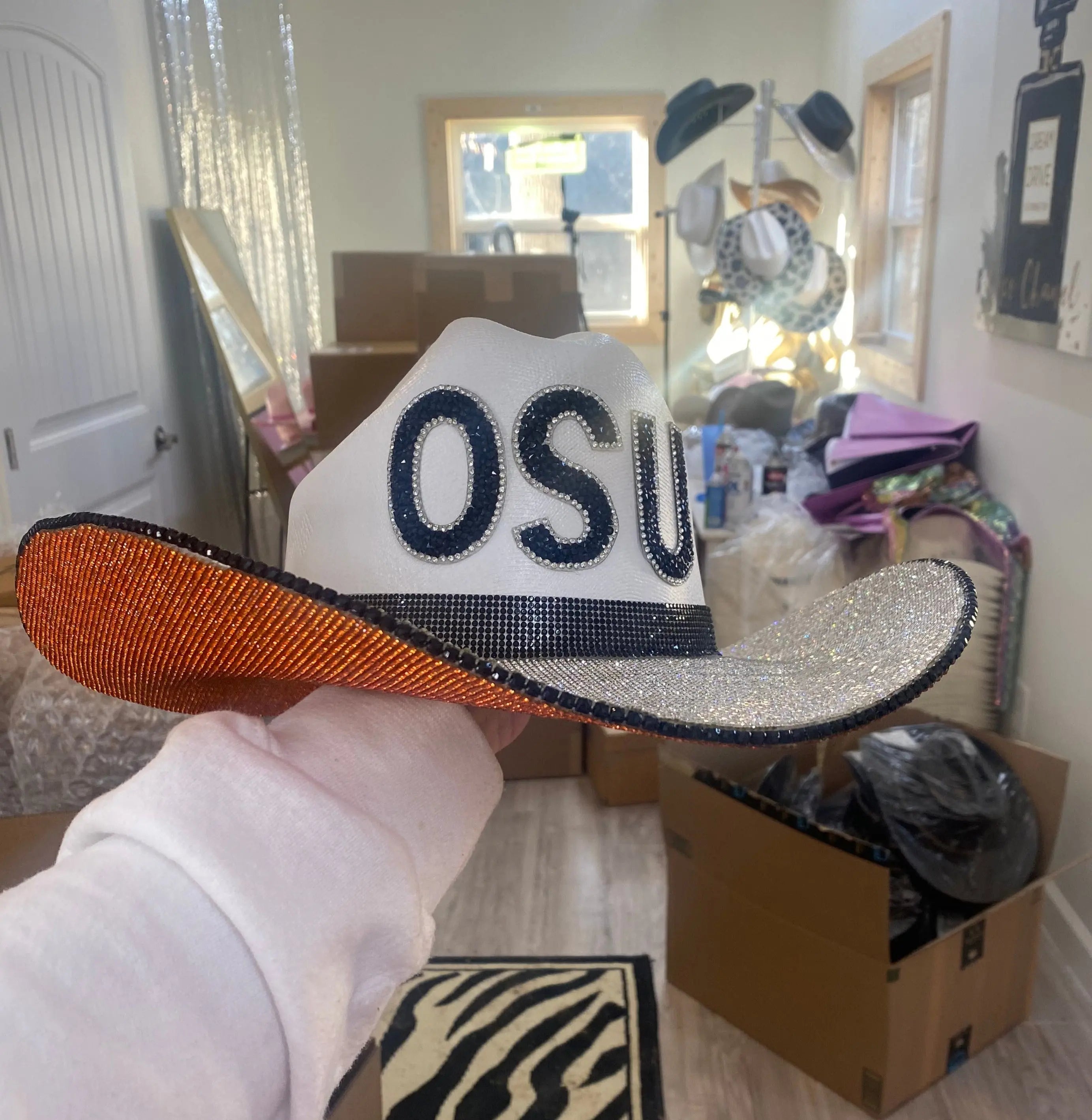 OSU Game Day Hat by Rhinestone Cowgirl, Southern lifestyle apparel main product photo