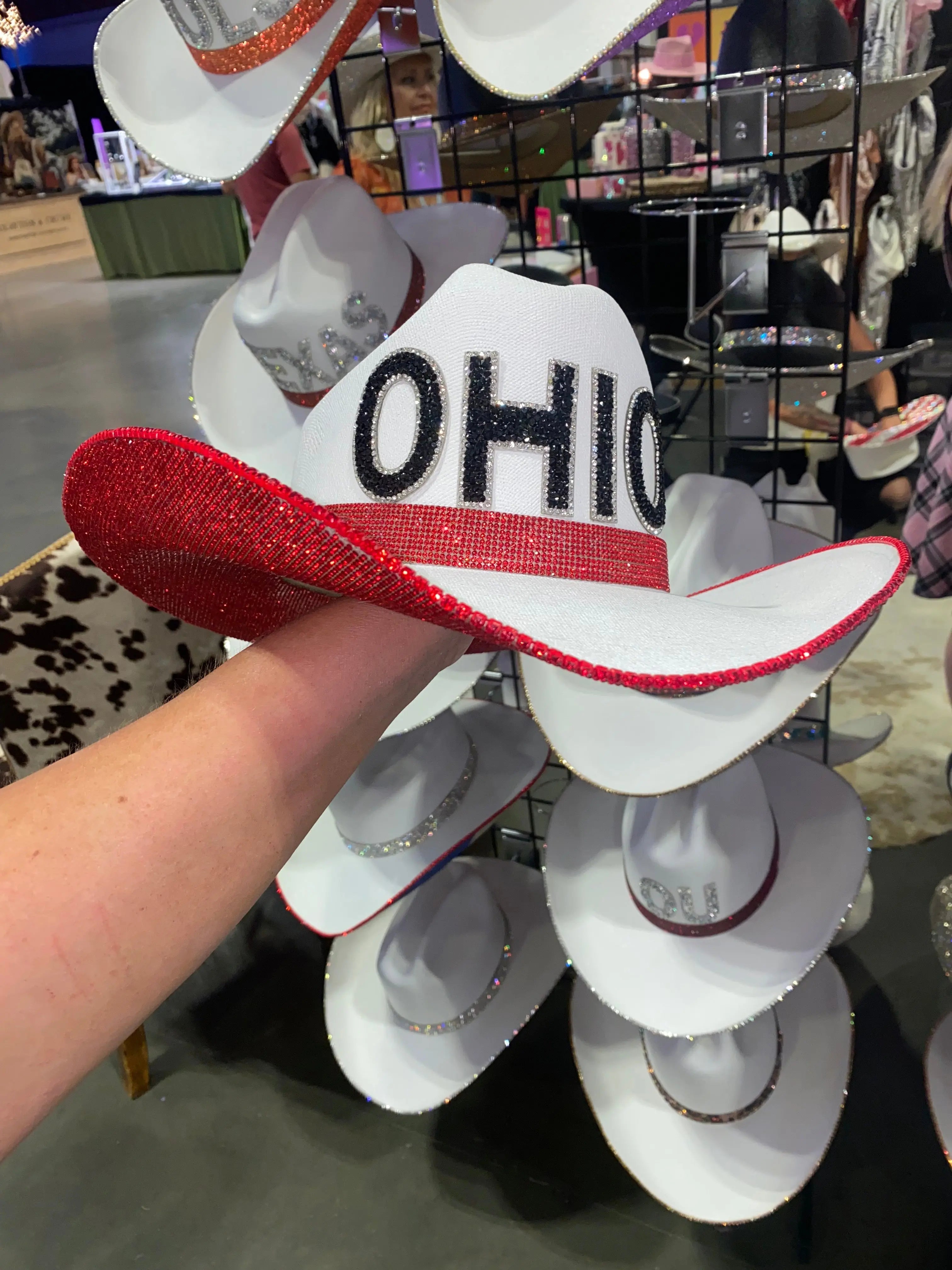 Ohio Hat by Rhinestone Cowgirl, Southern lifestyle apparel detail photo 2