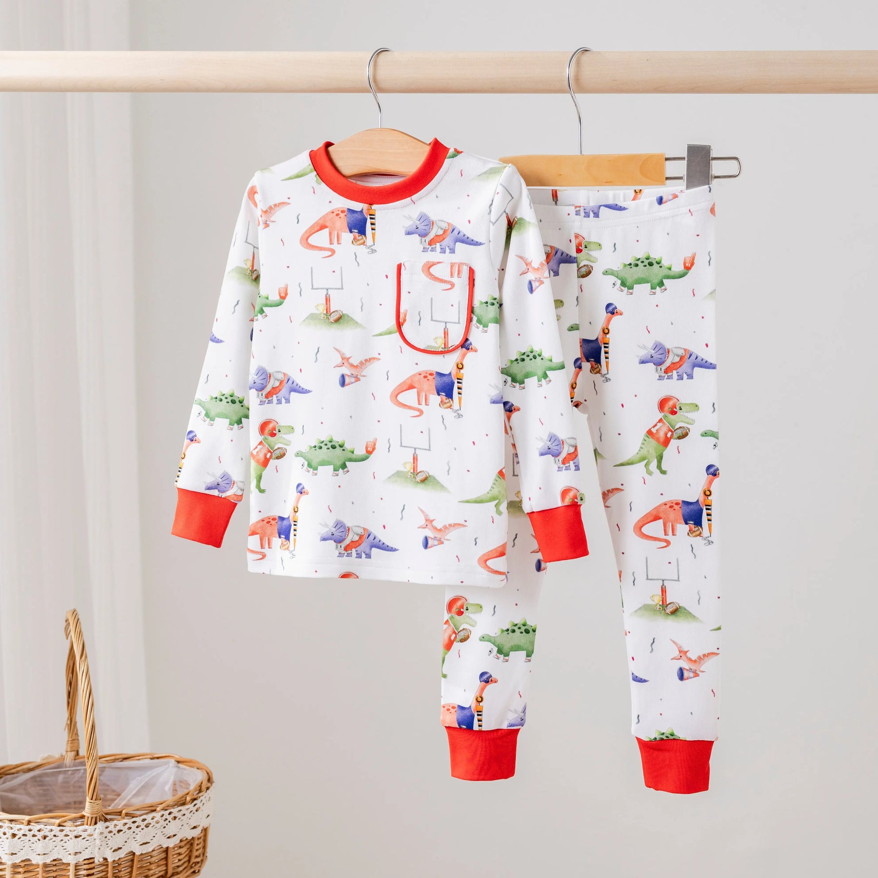 Ole Miss Dinos All-Stars Organic Cotton Kids Pajamas Nola Tawk