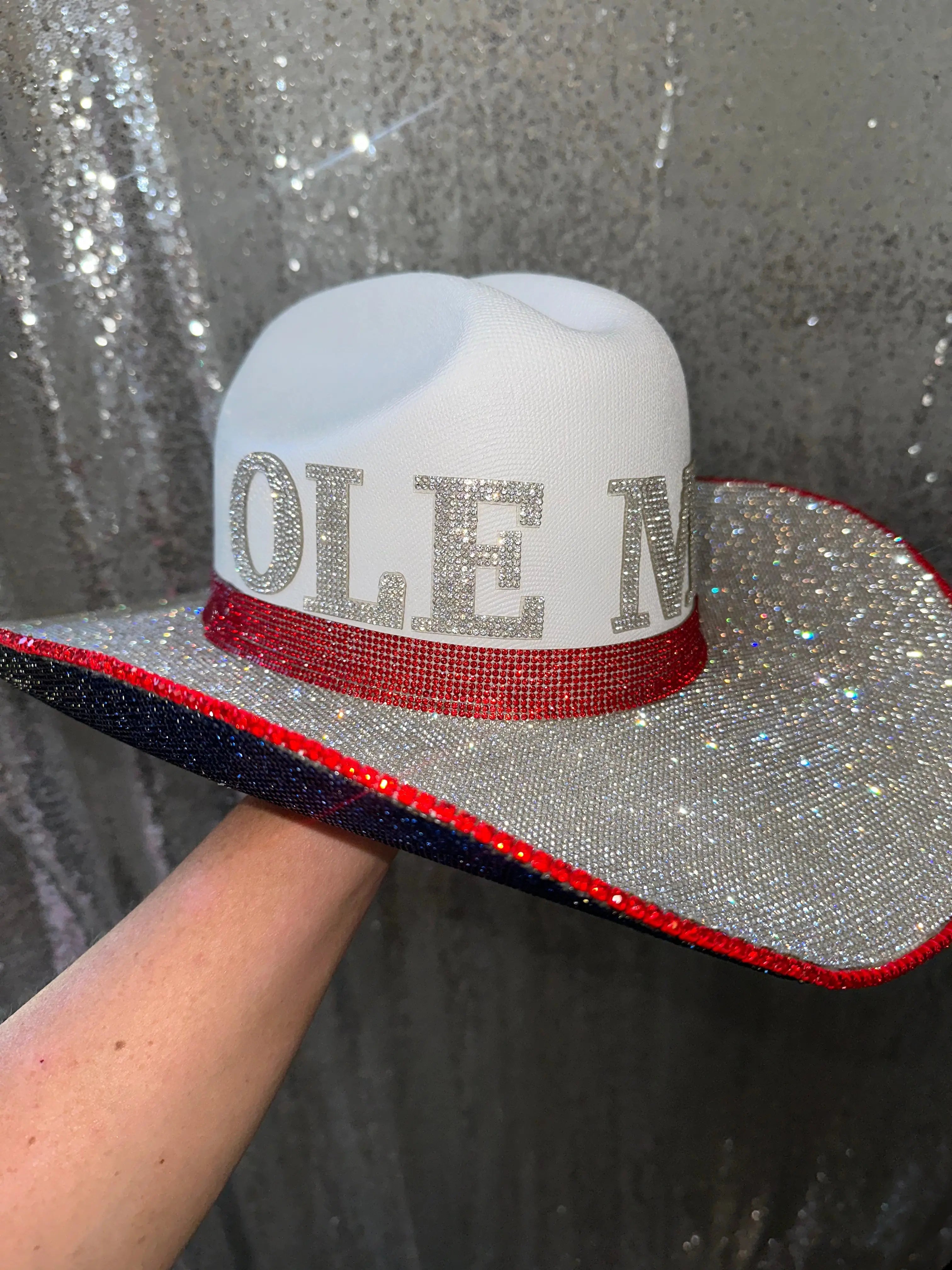 Ole Miss Hat by Rhinestone Cowgirl, Southern lifestyle apparel detail photo 2