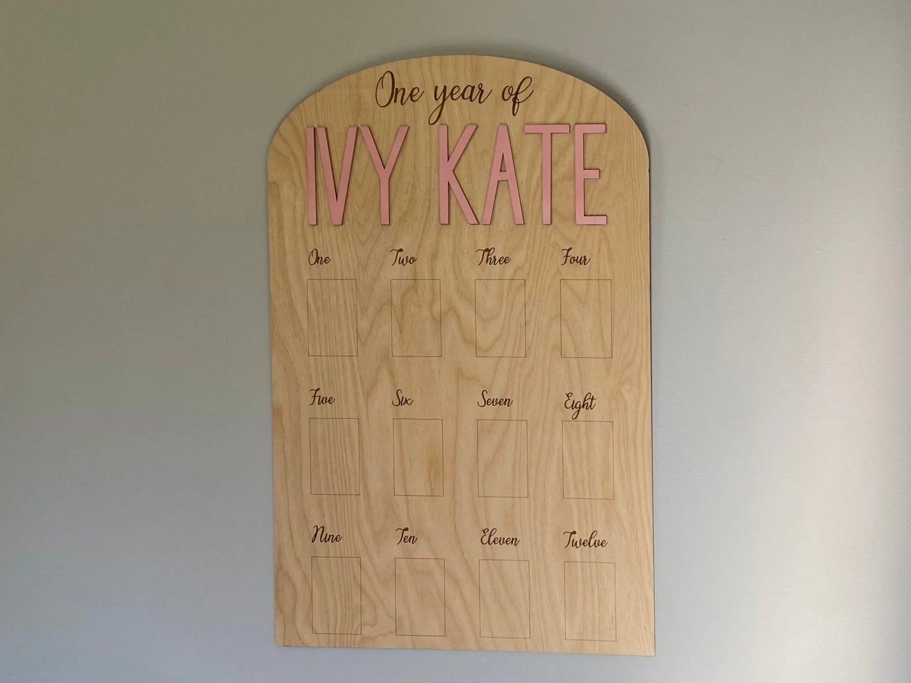 One Year Milestone Photo Board by Poor Hog Customs, children's boutique clothing detail photo 3