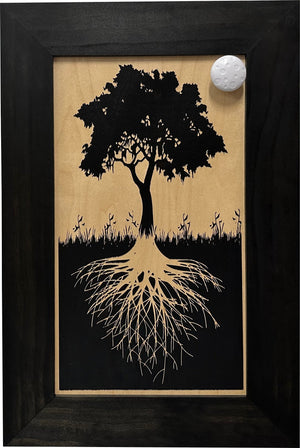 Tree of Life Hidden Gun Storage Wall Decor Concealment Furniture