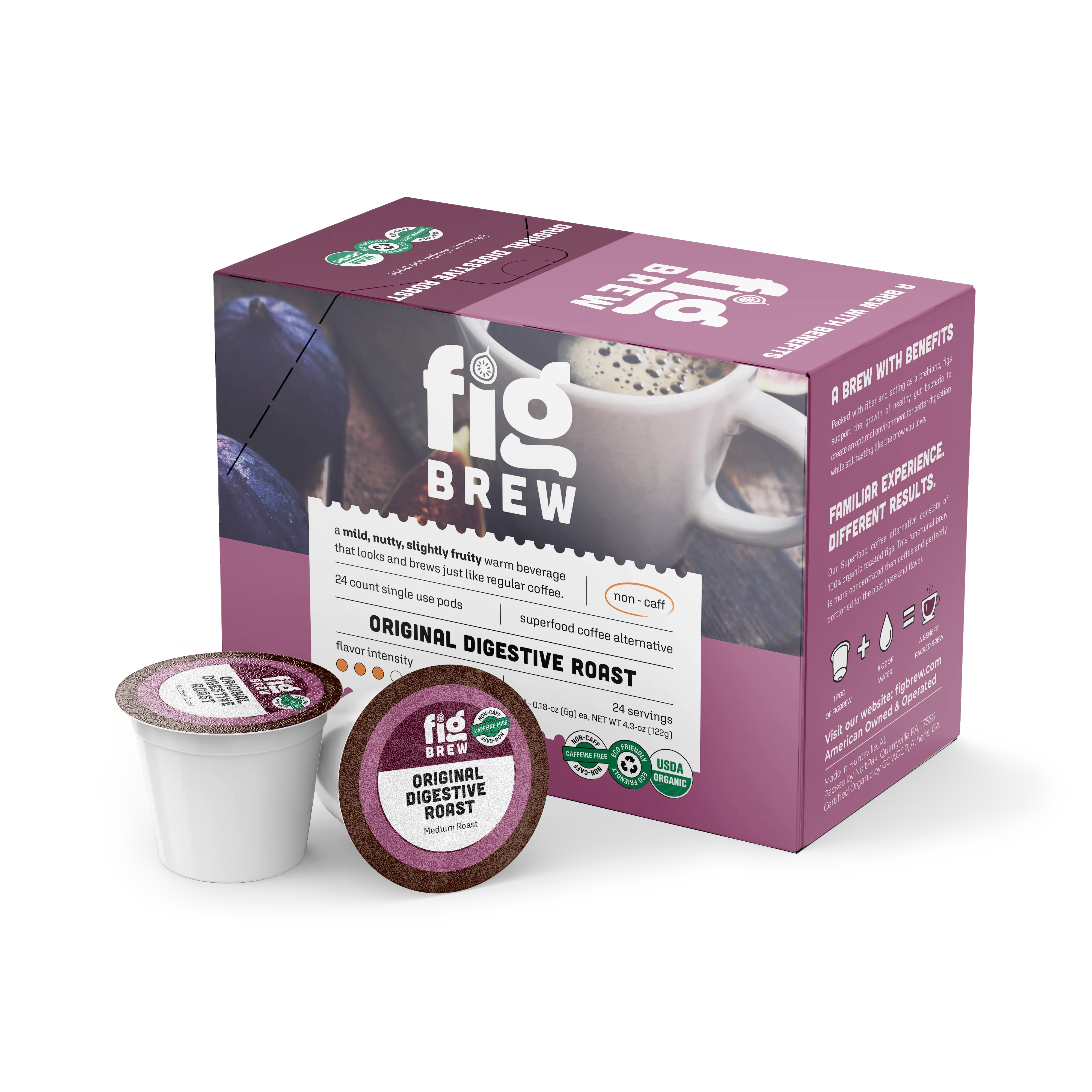 Original Digestive Roast 24ct Single Use Pods by FigBrewLLC, Southern food gift main product photo