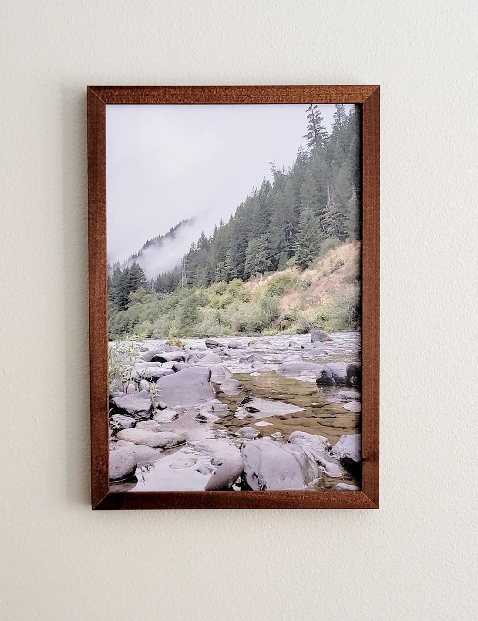 Original Mountain Photography on Printed Canvas-embossed material. Woodland Home Decor. Mountain Wall Art. Oregon Mountain Wall Art. Limited EverLee Creations