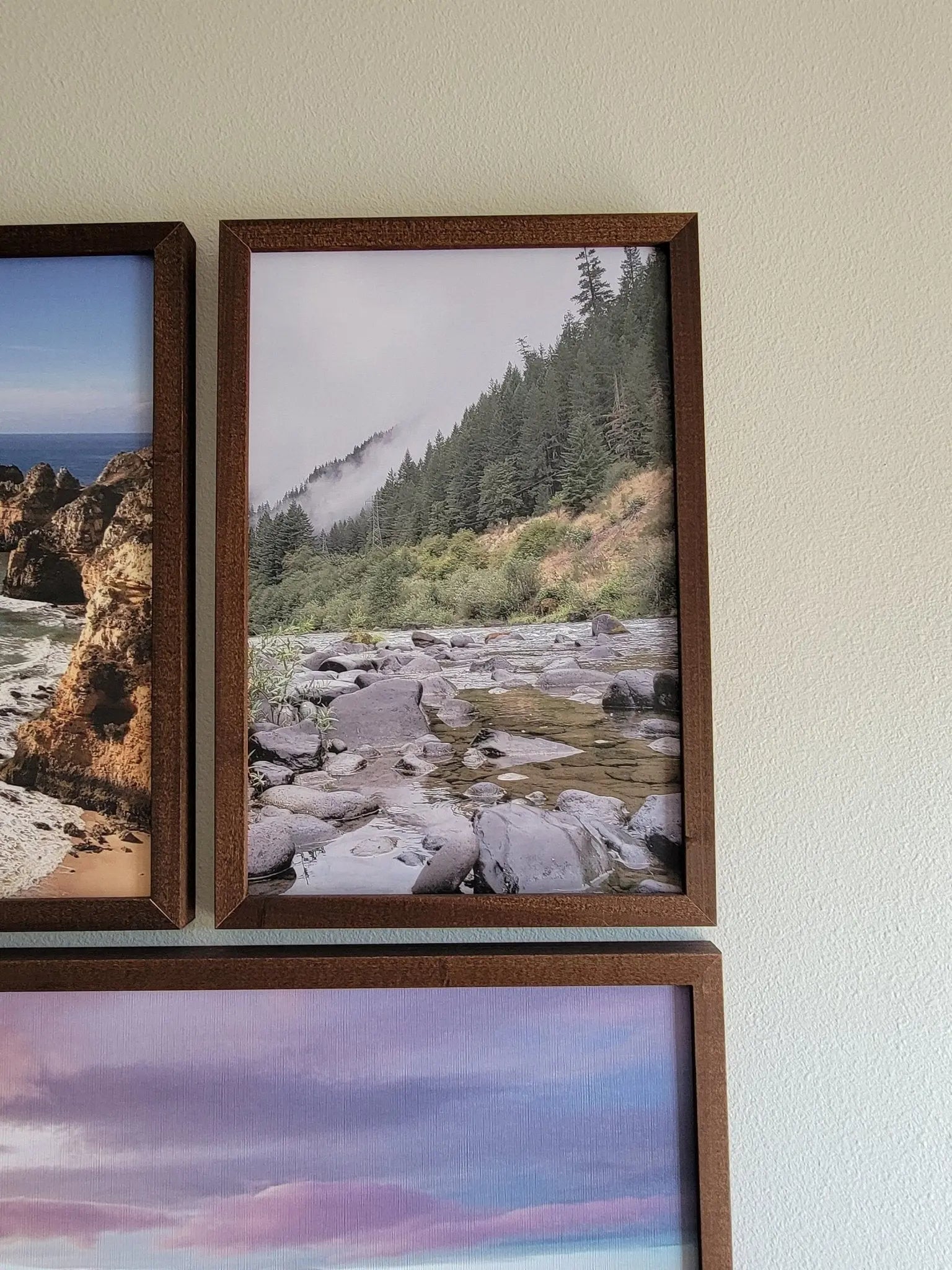 Original Mountain Photography on Printed Canvas-embossed material. Woodland Home Decor. Mountain Wall Art. Oregon Mountain Wall Art. Limited EverLee Creations