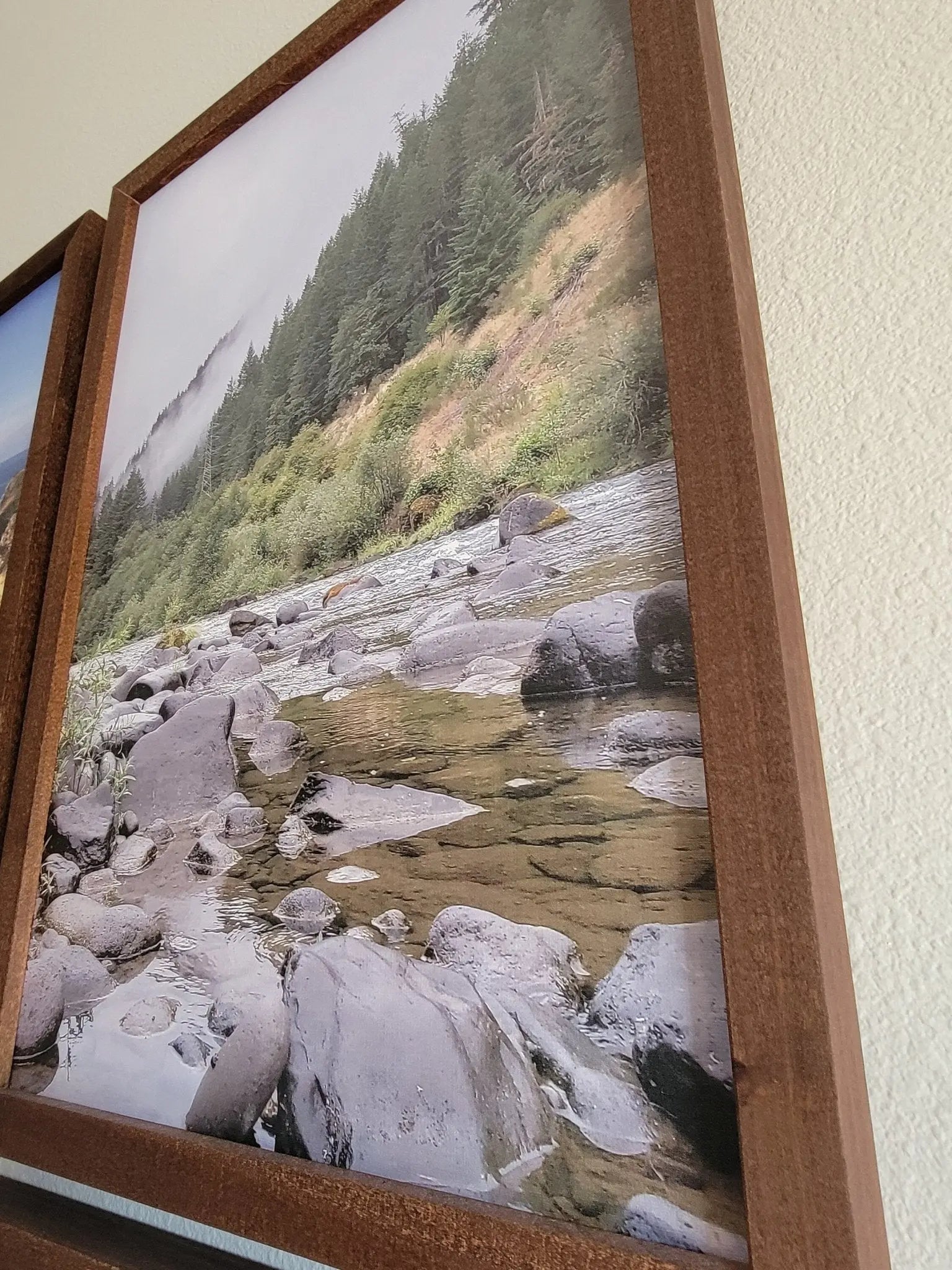 Original Mountain Photography on Printed Canvas-embossed material. Woodland Home Decor. Mountain Wall Art. Oregon Mountain Wall Art. Limited EverLee Creations