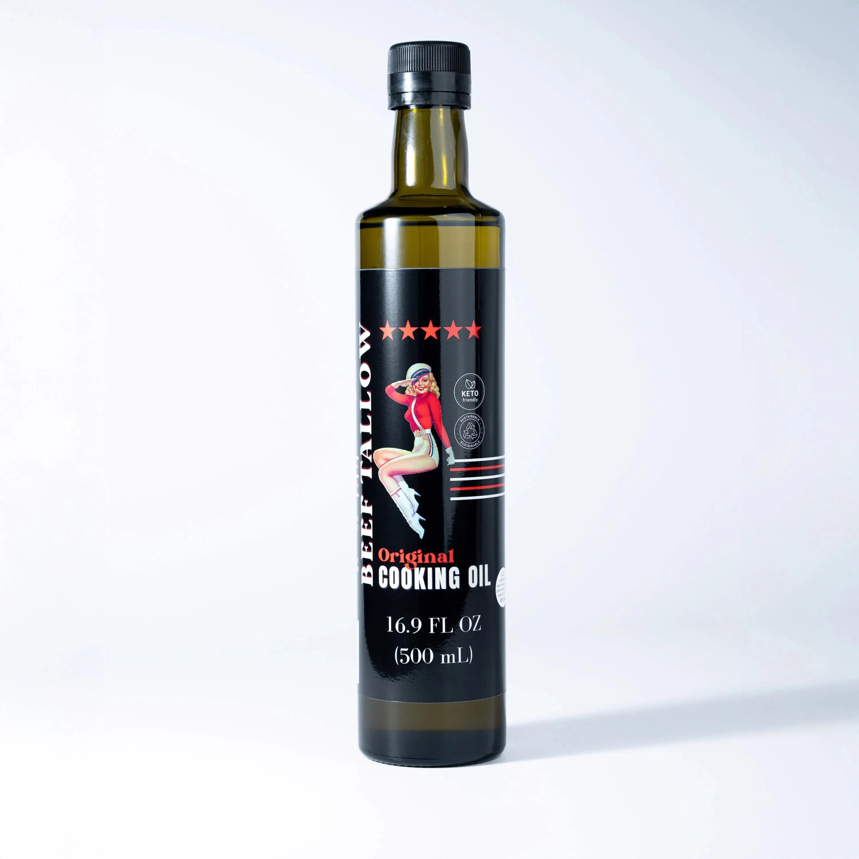Premium Grass-Fed Beef Tallow Cooking Oil - Restaurant-Proven | Choose Your Flavor by The Lady May, natural skincare main product photo