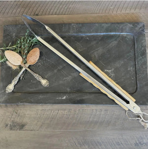 Outset Verde Collection Locking Grill Tongs Q Sauce