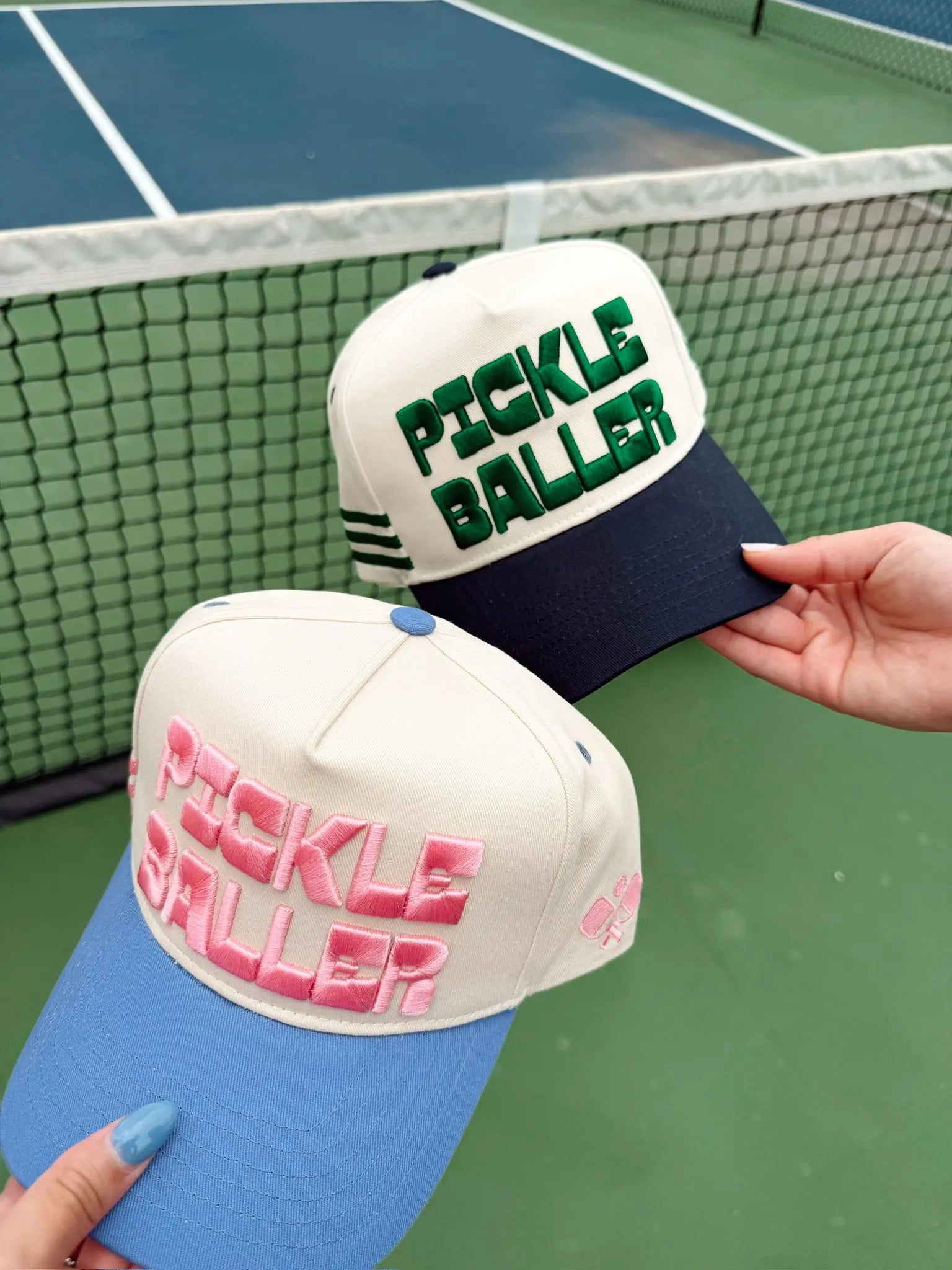 PICKLEBALLER - Vintage Trucker Hat by KenzKustomz, Southern lifestyle apparel main product photo