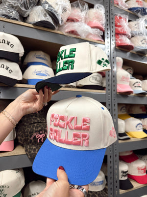 PICKLEBALLER - Vintage Trucker Hat by KenzKustomz, Southern lifestyle apparel detail photo 4