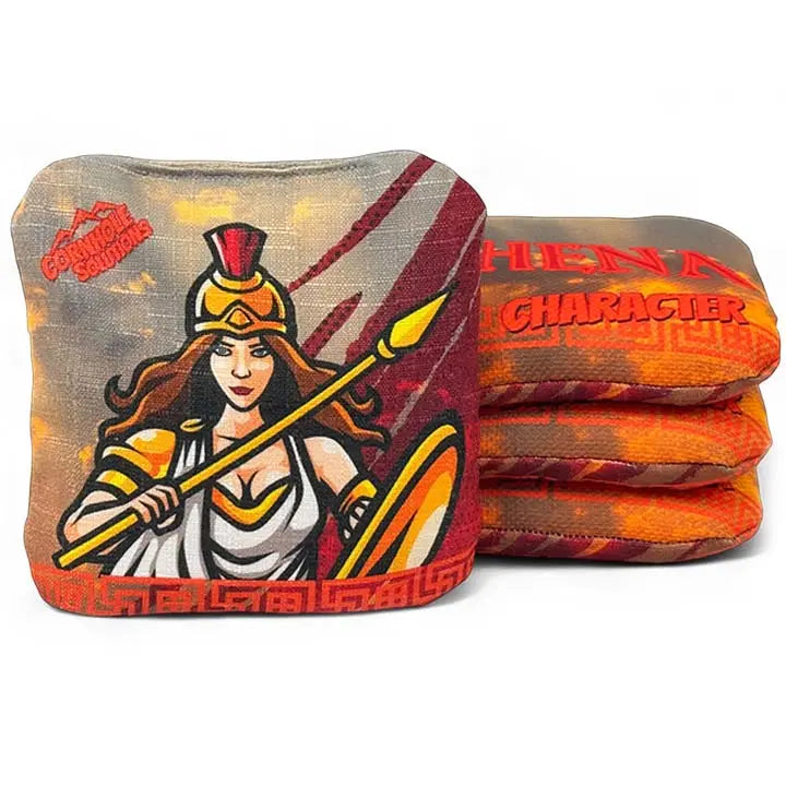 PRO Character Series Cornhole Bags - Regulation 6"x6" Set of 4 - Greek Gods