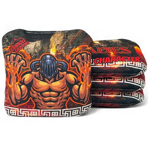 PRO Character Series Cornhole Bags - Regulation 6"x6" Set of 4 - Greek Gods