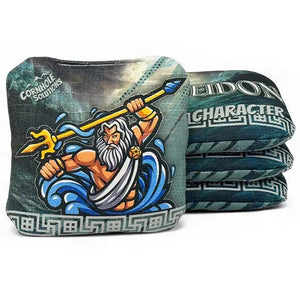 PRO Character Series Cornhole Bags - Regulation 6"x6" Set of 4 - Greek Gods