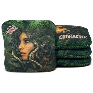 PRO Character Series Cornhole Bags - Regulation 6"x6" Set of 4 - Greek Gods