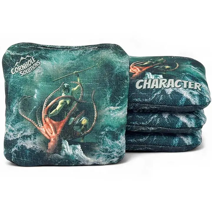 PRO Character Series Cornhole Bags - Regulation 6"x6" Set of 4 - Greek Gods