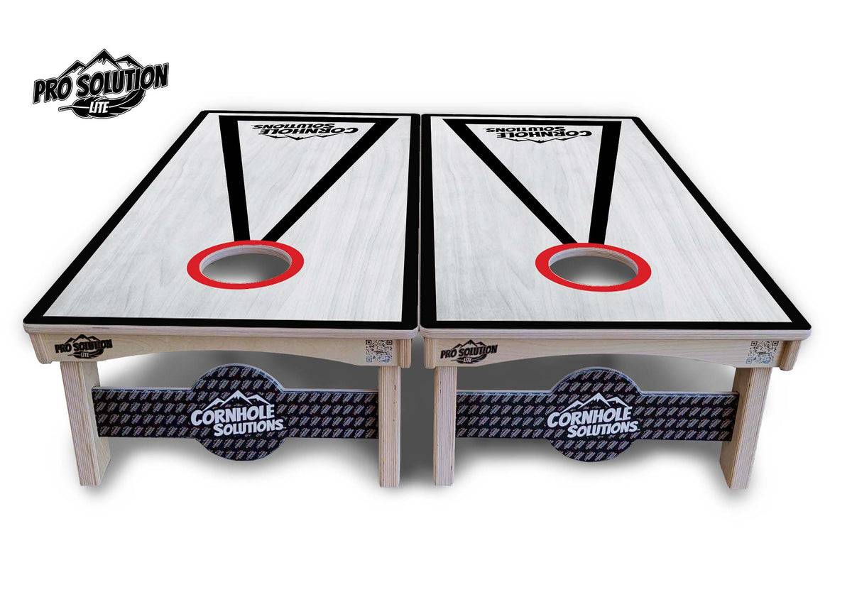 Hole Ring Grey Wash Cornhole Boards – Pro Lite or Pro Elite