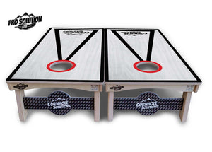 Hole Ring Grey Wash Cornhole Boards – Pro Lite or Pro Elite