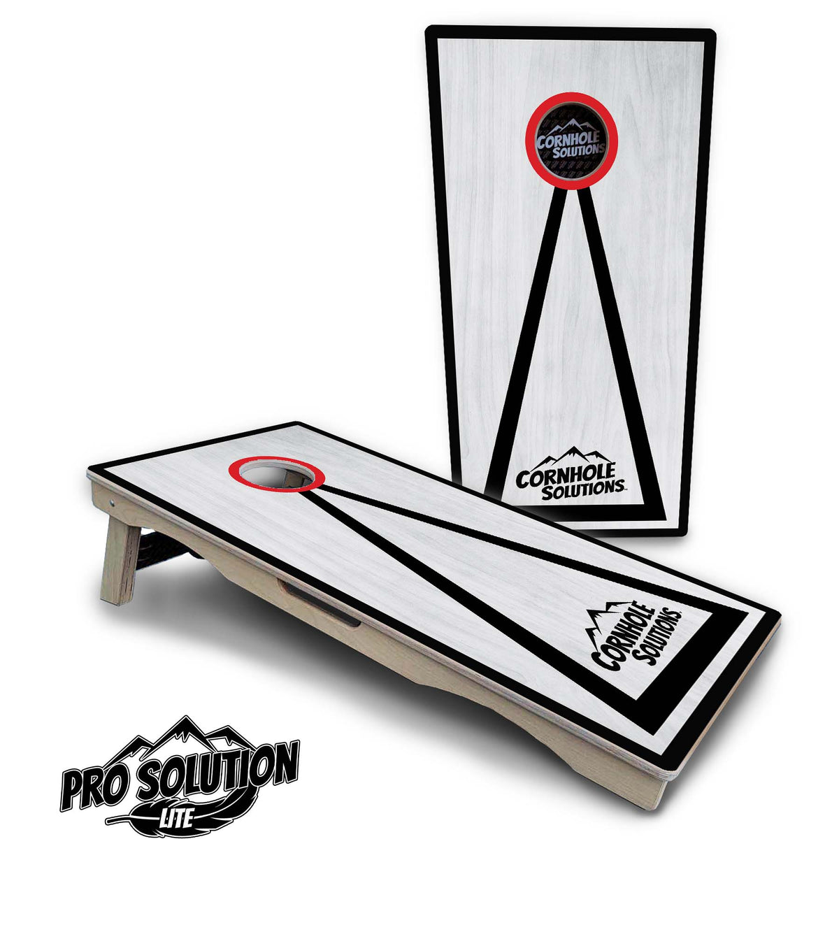 Hole Ring Grey Wash Cornhole Boards – Pro Lite or Pro Elite