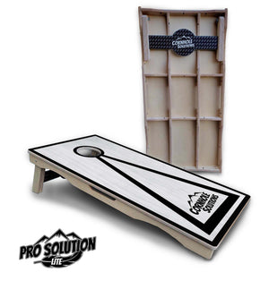 Hole Ring Grey Wash Cornhole Boards – Pro Lite or Pro Elite