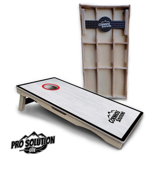 Hole Ring Grey Wash Cornhole Boards – Pro Lite or Pro Elite