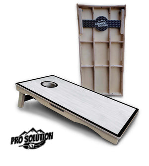 Hole Ring Grey Wash Cornhole Boards – Pro Lite or Pro Elite