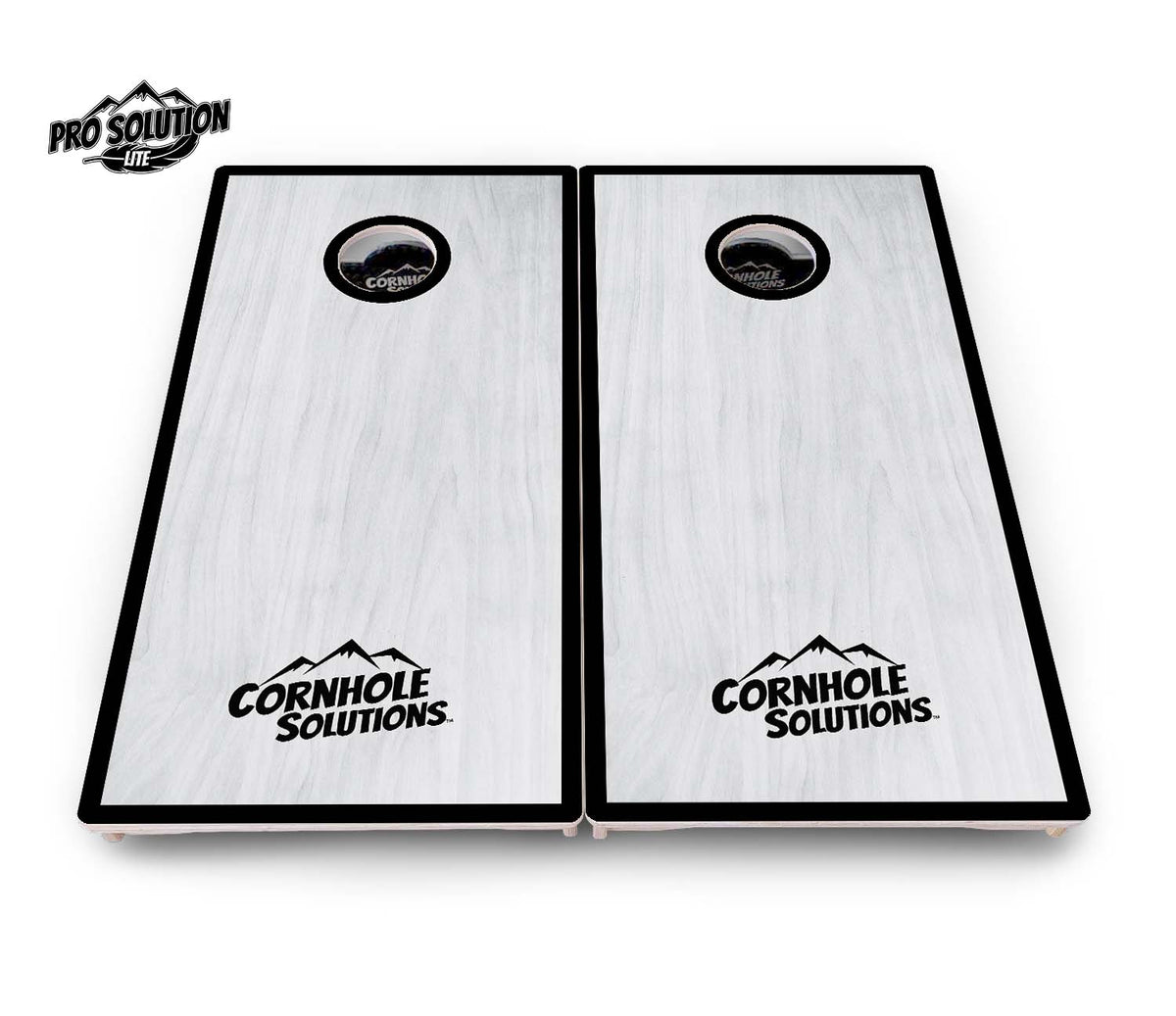 Hole Ring Grey Wash Cornhole Boards – Pro Lite or Pro Elite