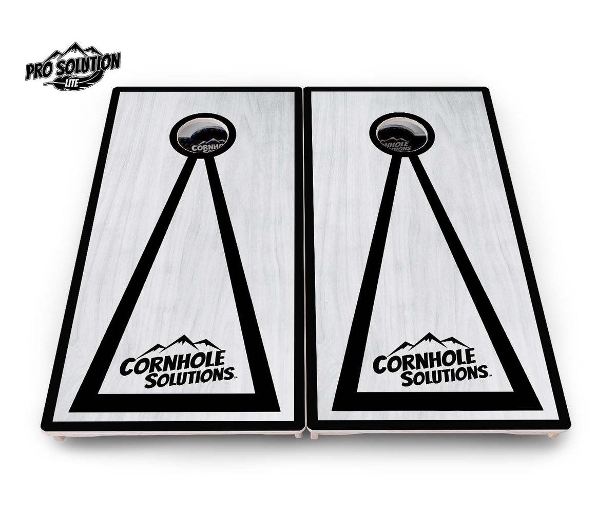 Hole Ring Grey Wash Cornhole Boards – Pro Lite or Pro Elite