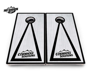 Hole Ring Grey Wash Cornhole Boards – Pro Lite or Pro Elite
