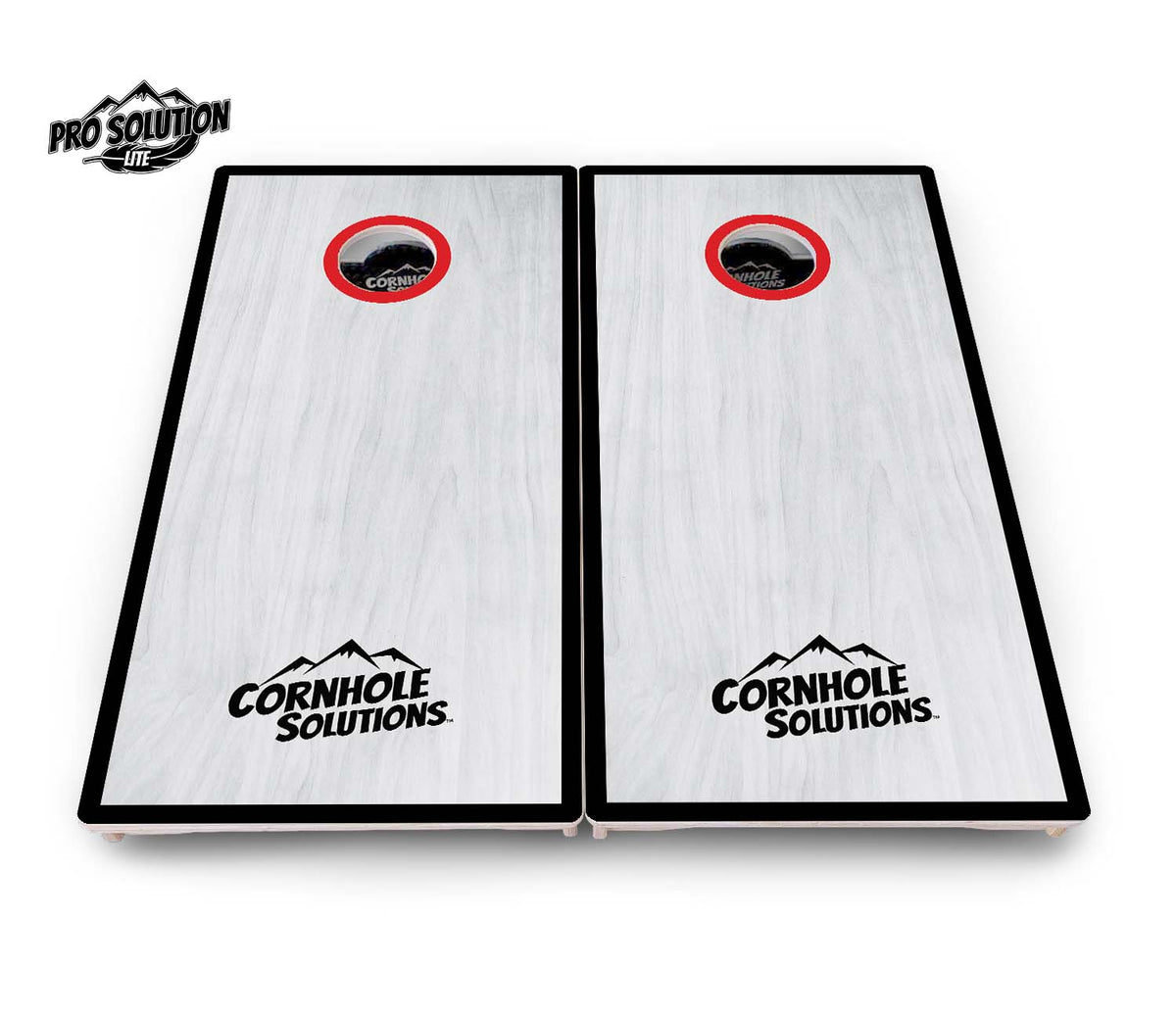 Hole Ring Grey Wash Cornhole Boards – Pro Lite or Pro Elite