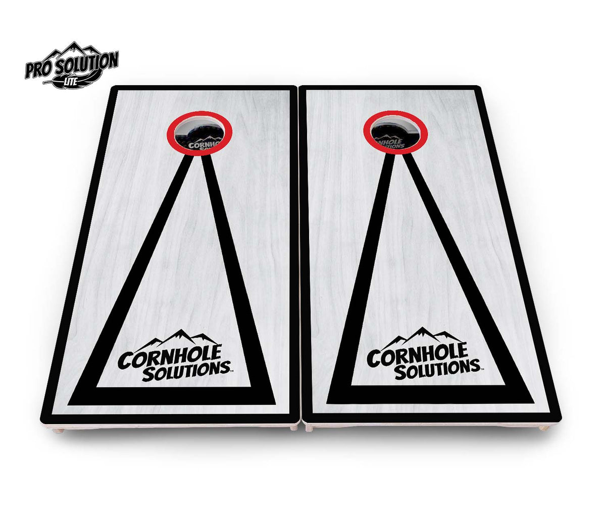 Hole Ring Grey Wash Cornhole Boards – Pro Lite or Pro Elite